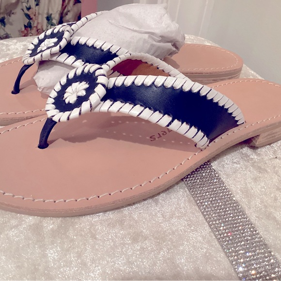 Beautiful jack rogers New sandals in navy and white - Picture 5 of 9